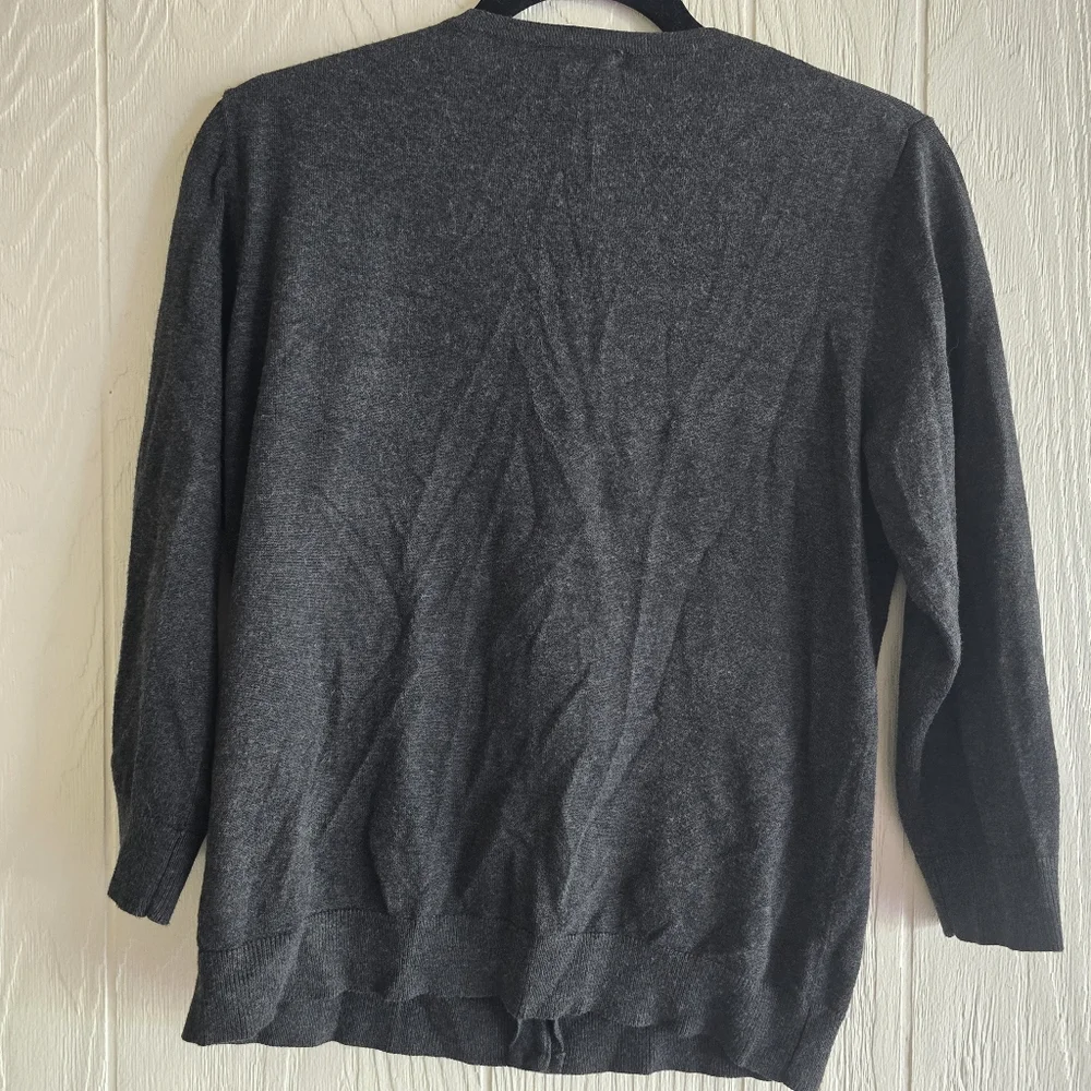 Cable & Gauge Button Down Sweater Sz L - Picture 2 of 6